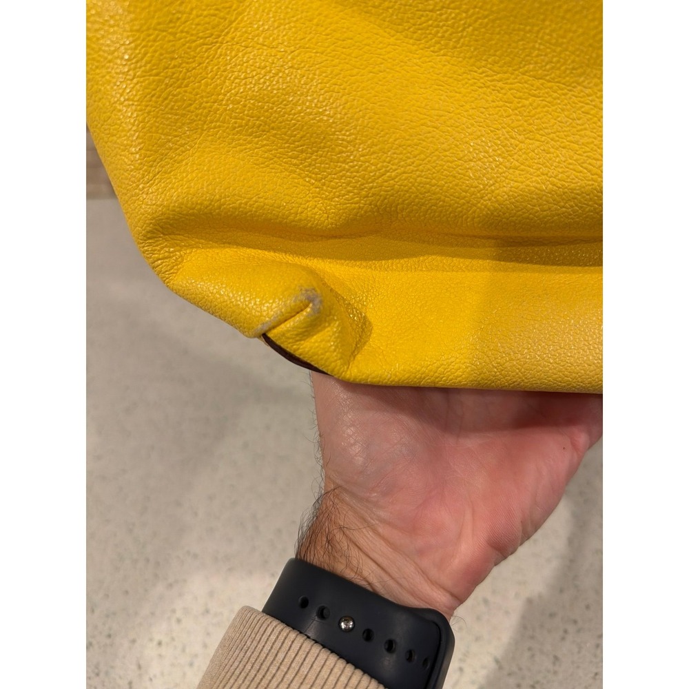 Dooney Bourke Dillen Leather Hobo Bag Yellow - Picture 7 of 9